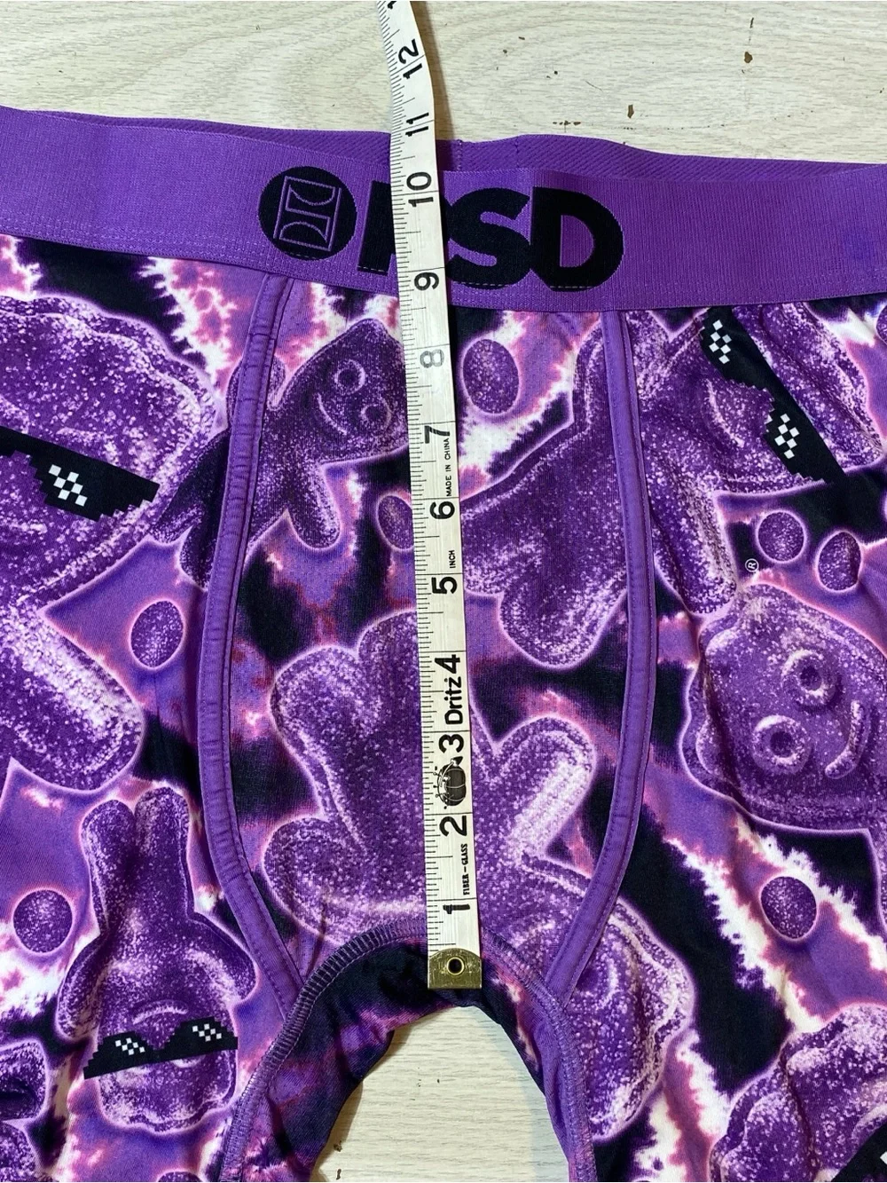 PSD Men's Boxer Briefs Large L Sour Patch Kids Purple Athletic Underwear NWOT!